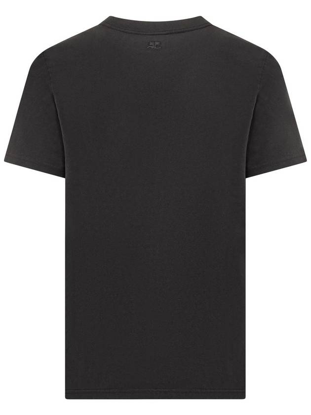 AC Short Sleeve T Shirt Black - COURREGES - BALAAN 3