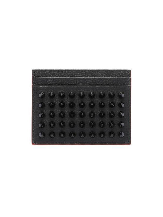 21FW Spike Leather Black Card Wallet 1175211 - CHRISTIAN LOUBOUTIN - BALAAN 2