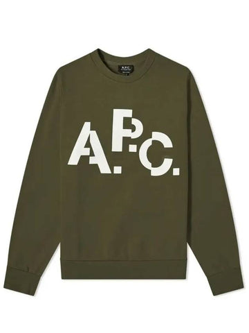 DECALE Sweatshirt KAKI MILITAIRE CODCQ H27529 - A.P.C. - BALAAN 1