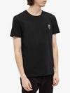 Skull Logo Embroidery Short Sleeve T-Shirt Black - ALEXANDER MCQUEEN - BALAAN 5