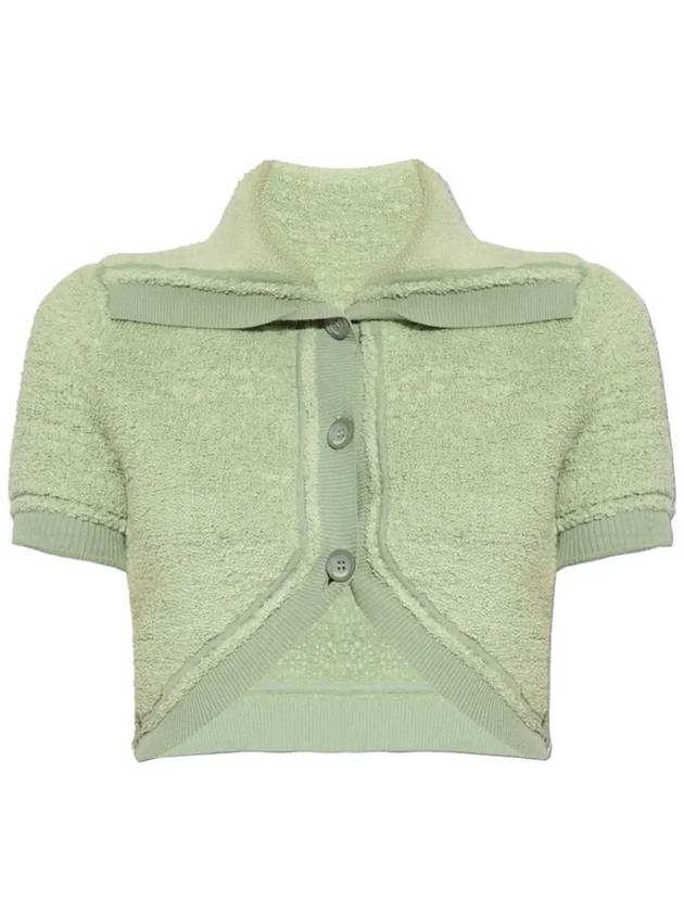 Le Campana Cropped Cardigan Light Green - JACQUEMUS - BALAAN 3