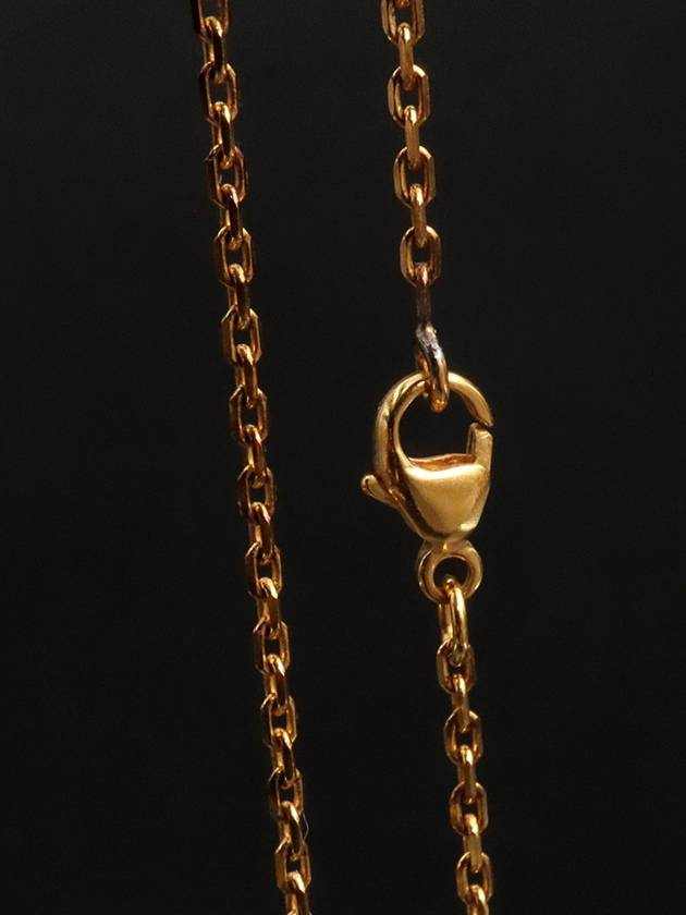 Black Lacquered Yellow Gold H Pendant Mini Pop Ache Necklace - HERMES - BALAAN 5