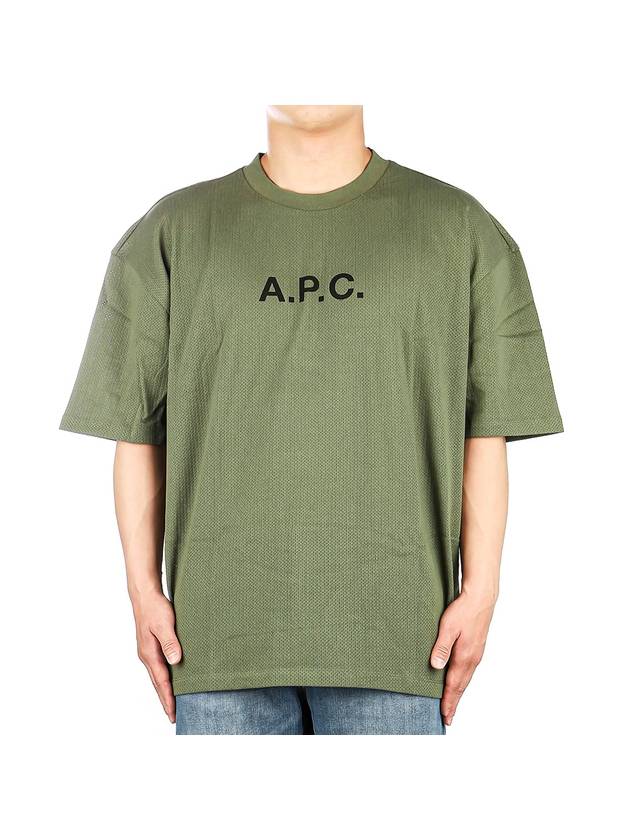 Moran Openwork Short Sleeve T-Shirt Green - A.P.C. - BALAAN 2