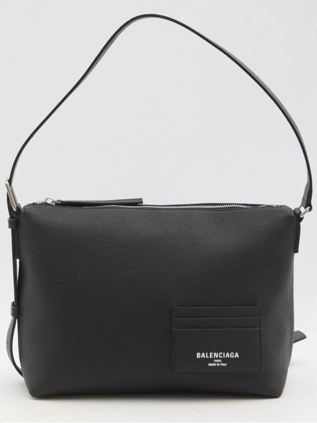 Small Leather Shoulder Bag Black - BALENCIAGA - BALAAN 2