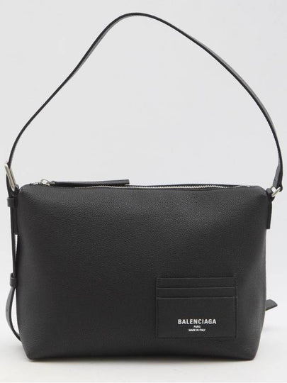 Small Leather Shoulder Bag Black - BALENCIAGA - BALAAN 2