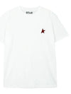 Small Star Crew Neck Short Sleeve T-Shirt White - GOLDEN GOOSE - BALAAN 2