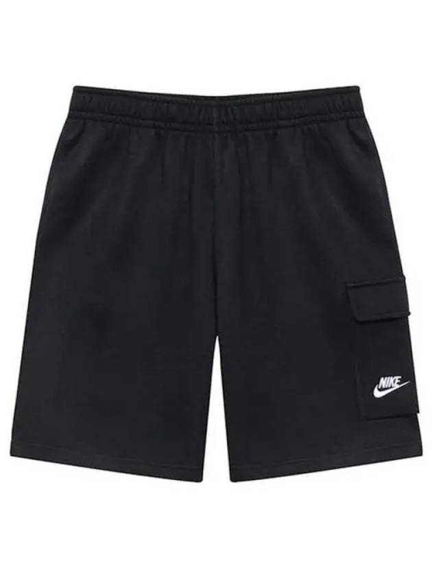 Sportswear Club Fleece Cargo Shorts Black - NIKE - BALAAN 2