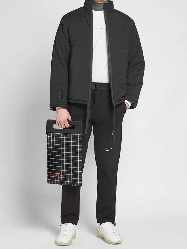 OVERLOCKED BLACK GRID PRINT bag - A-COLD-WALL - BALAAN 9