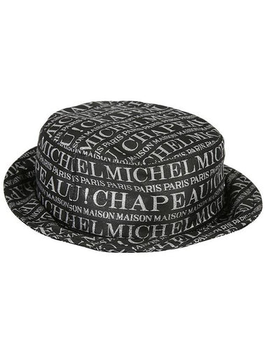 Maison Michel Logo Print Bucket Hat - MAISON MICHEL PARIS - BALAAN 1