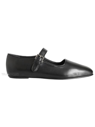 Ava Square Toe Mary Jane Flat Black - THE ROW - BALAAN 1