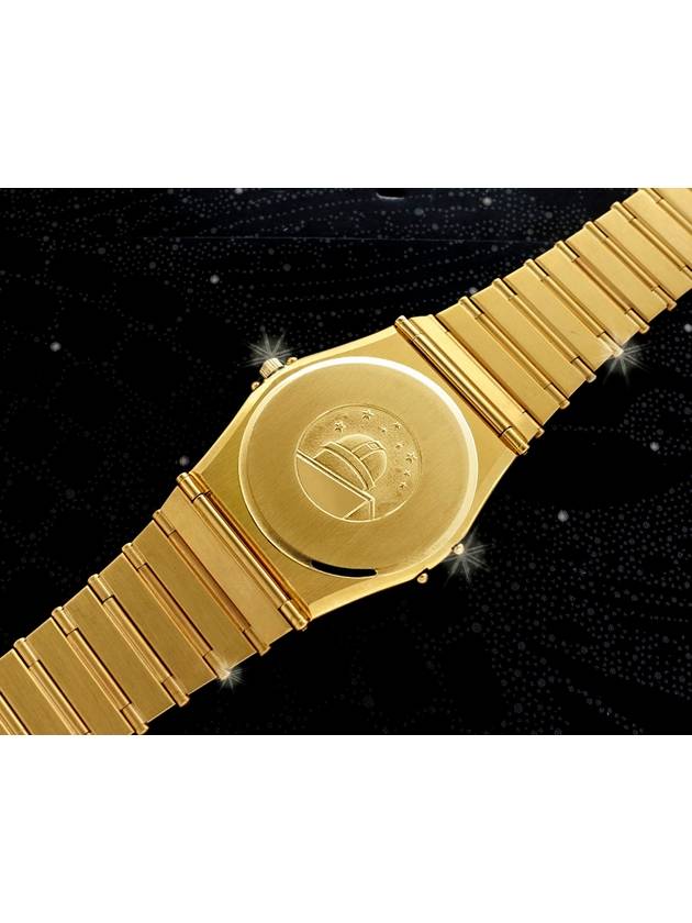 Constellation 18K Gold Plated Dial 11P Diamond Men s Watch - OMEGA - BALAAN 5