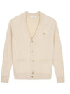 Baby Fox Patch Cosy Cardigan Beige - MAISON KITSUNE - BALAAN 3