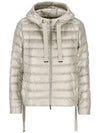 Goose Down Padding Hooded Jacket Grey - HERNO - BALAAN 3