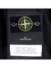 Logo Light Soft Shell Jacket Black - STONE ISLAND - BALAAN 7