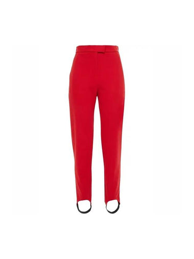 Women's Jodhpurs Straight Pants Red - BURBERRY - BALAAN 1