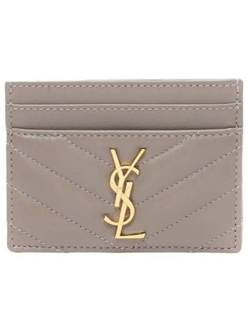 Matelasse Card Case Women s Wallet - SAINT LAURENT - BALAAN 1