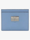 Peekaboo Selleria Leather Business Card Wallet Light Blue - FENDI - BALAAN 2