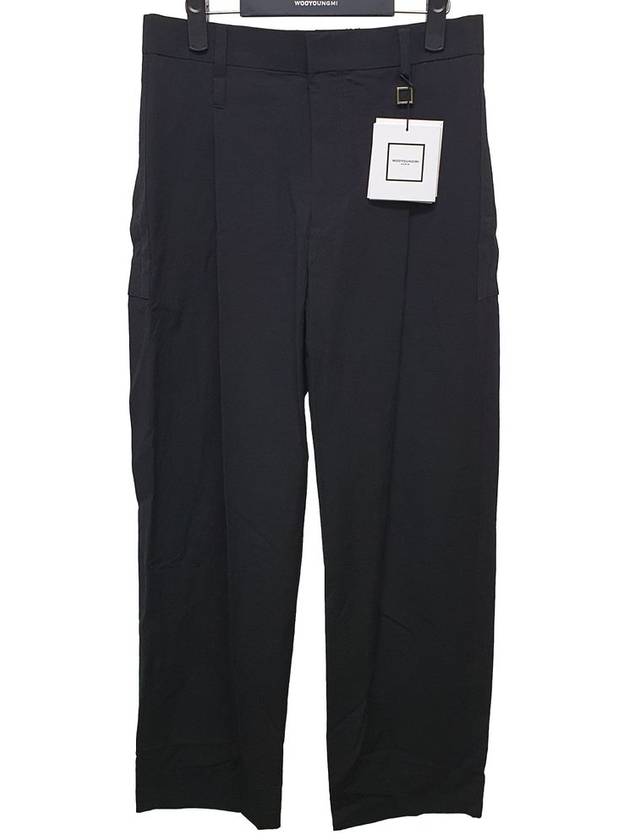 Black Hemp Pants W231PT13947B - WOOYOUNGMI - BALAAN 1