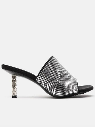 G Cube Mules in Strass Satin - GIVENCHY - BALAAN 1