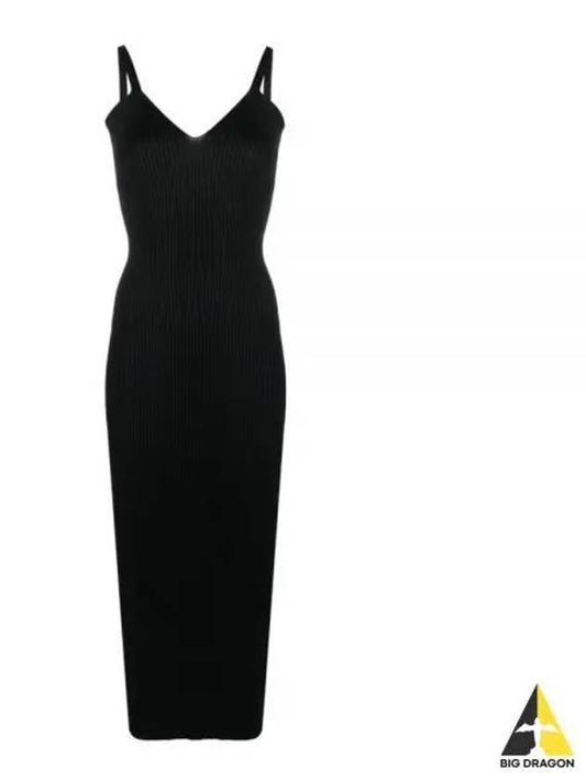 Knitted Singlet Performance Poly Long Dress Black - OUR LEGACY - BALAAN 2