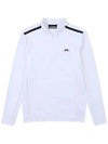 Tech Bridge Layer Half Zip Up Long Sleeve T-Shirt White - J.LINDEBERG - BALAAN 1