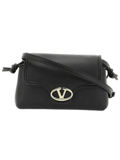 V Logo 1960 Nappa Leather Small Cross Bag Black - VALENTINO - BALAAN 2