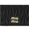 Matelasse Nappa Leather Card Wallet Black - MIU MIU - BALAAN 7