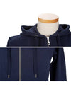 5BL722 4MD 78 Logo Navy Hooded Zip Up - KENZO - BALAAN 5