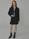 Set Classic Tailored Short Jacket Pleated Mini Skirt Black - OPENING SUNSHINE - BALAAN 3