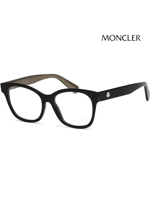 Glasses Frame ML5133 001 Men Women Square Black Horned - MONCLER - BALAAN 1