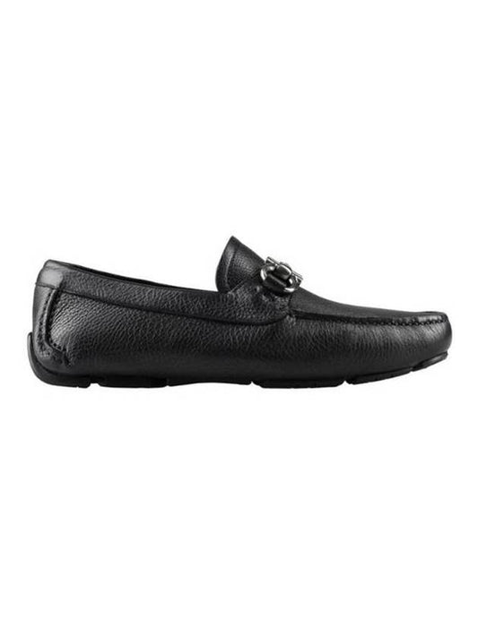 Gancini Ornament Driving Shoes Black - SALVATORE FERRAGAMO - BALAAN 1