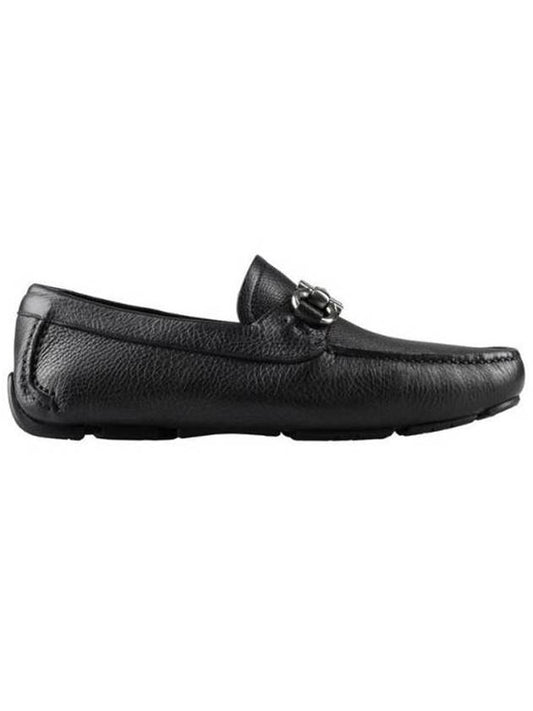 Gancini Ornament Driving Shoes Black - SALVATORE FERRAGAMO - BALAAN 1