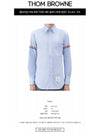 Armband Oxford Long Sleeve Shirt Light Blue - THOM BROWNE - BALAAN 3