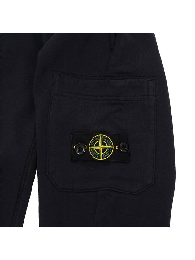 Kids Garment Dyed French Terry Track Pans Navy - STONE ISLAND - BALAAN 7