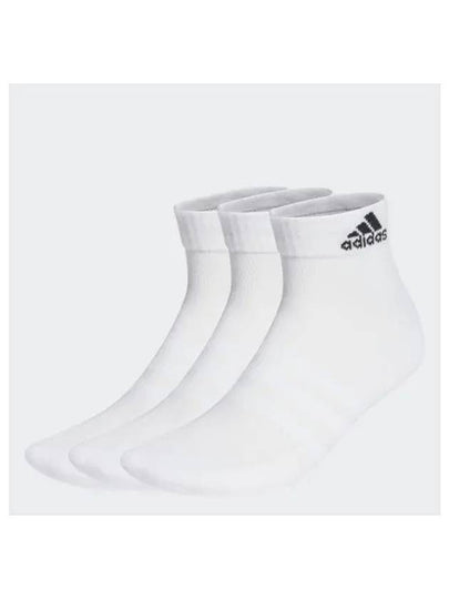 Cushion Ankle Socks 3 Pairs White - ADIDAS - BALAAN 2