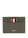 grosgrain loop leather cardholder MAW020L00198 - THOM BROWNE - BALAAN 1