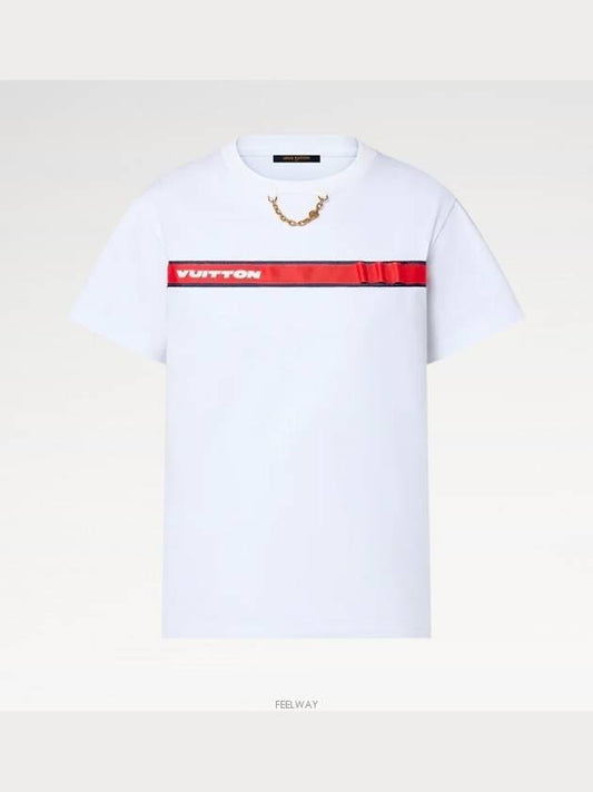 1AFYPW NEW Vuitton Strap T Shirt - LOUIS VUITTON - BALAAN 1