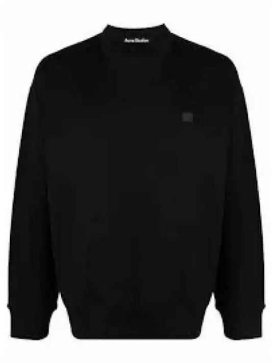 Face Patch Sweatshirt Black - ACNE STUDIOS - BALAAN 2