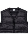 Lens Detail Zip-Up Quilted Vest Black - CP COMPANY - BALAAN 4