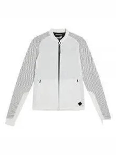 Rosa Hybrid Knit Zip-Up Jacket White - J.LINDEBERG - BALAAN 2