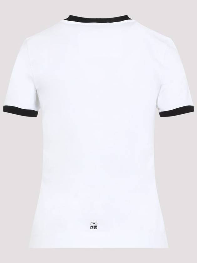 Archetype Slim Fit Cotton Short Sleeve T-Shirt White - GIVENCHY - BALAAN 3