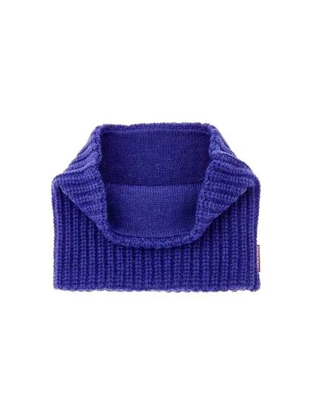 Women's WARMY Knit Neck Warmer Blue - DSQUARED2 - BALAAN 1