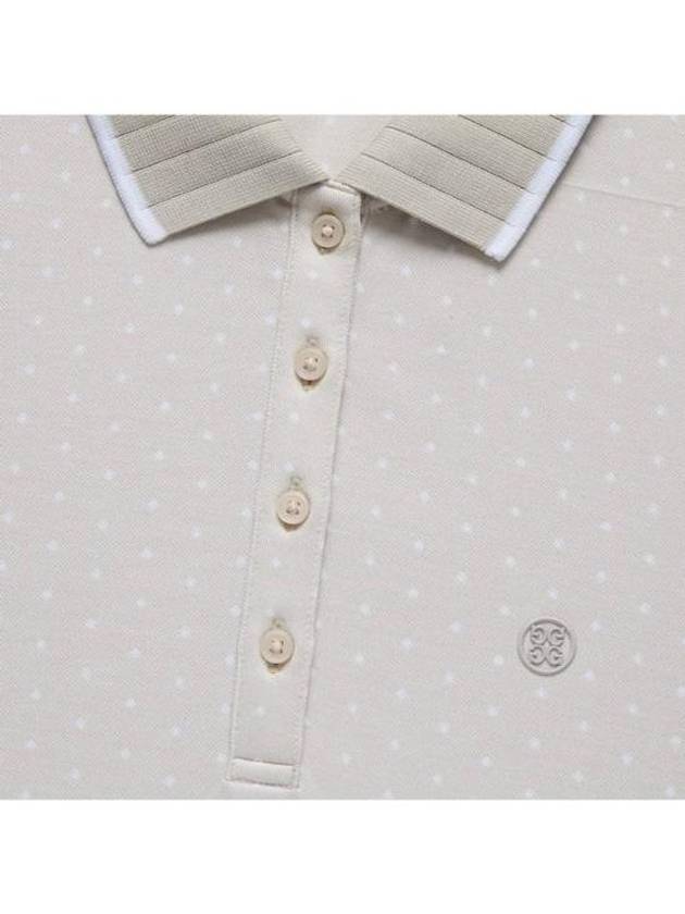 Polkadot Sleeveless Polo Shirt Beige - G/FORE - BALAAN 2