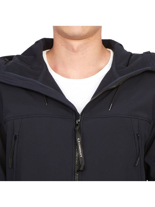 Men's Shell R Drawstring Goggle Hooded Jacket Navy - CP COMPANY - BALAAN 9