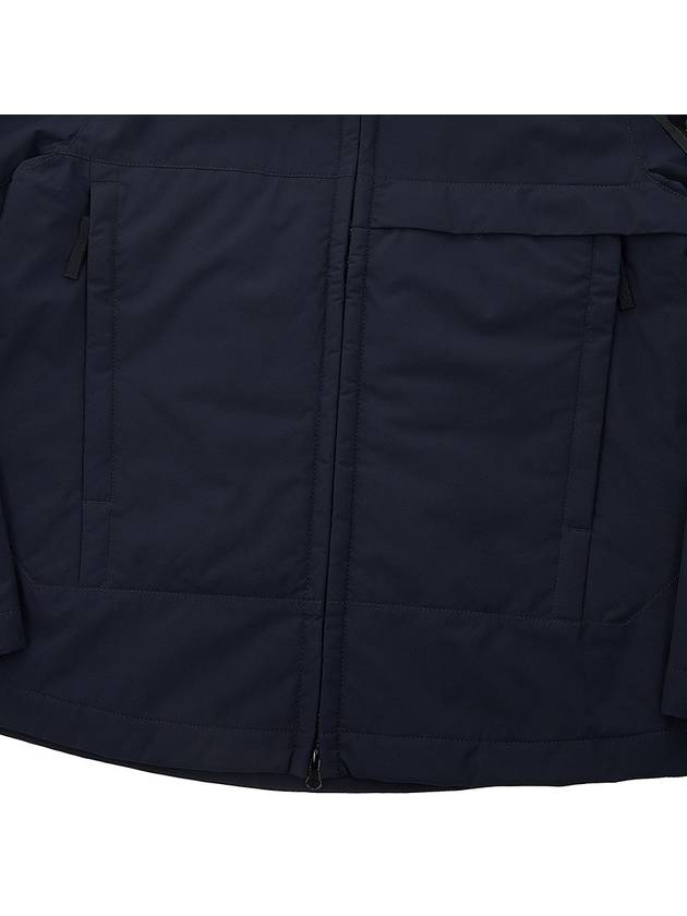 Men's Soft Shell Pure Insulation Technology Primaloft Hooded Jacket Navy - STONE ISLAND - BALAAN 8