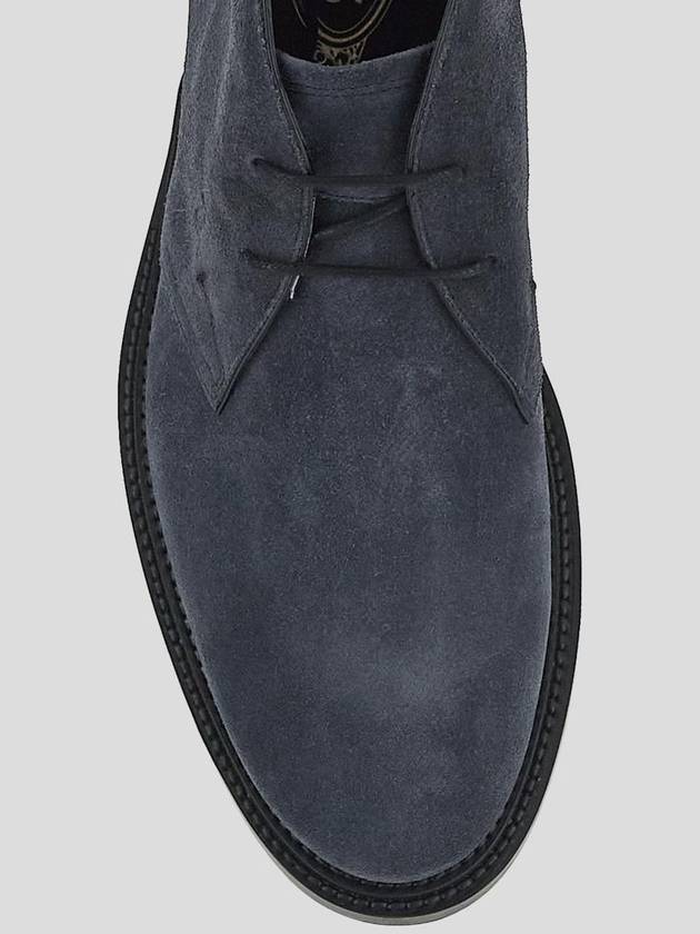 Men's Suede Desert Ankle Boots Navy - TOD'S - BALAAN 5