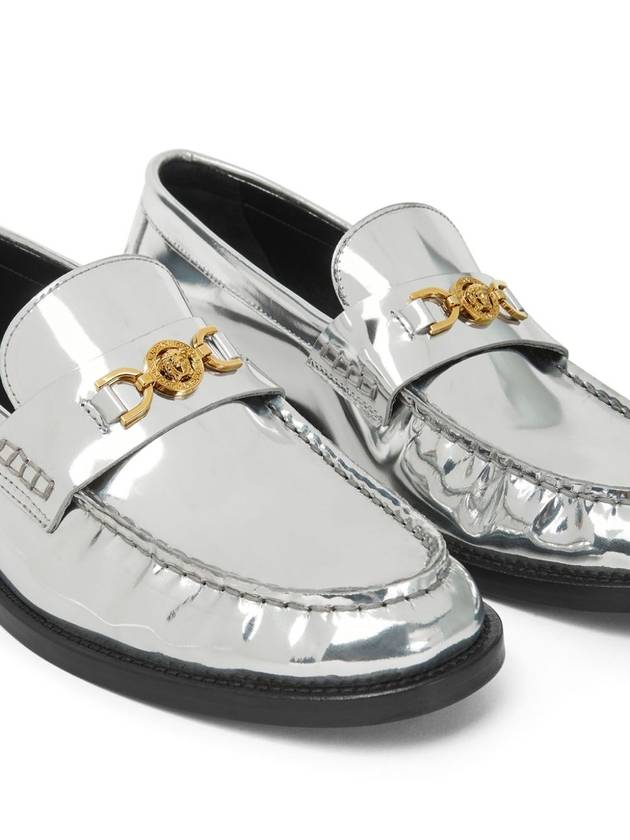 Medusa Metallic Leather Loafers 10121231A04302 - VERSACE - BALAAN 5