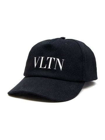 Logo Print Ball Cap Black - VALENTINO - BALAAN 1