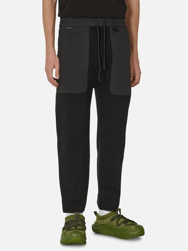 Men's Cotton Track Pants Black - MONCLER - BALAAN 2