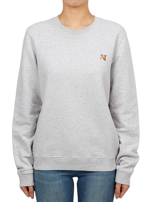 Fox Head Patch Regular Sweatshirt Grey - MAISON KITSUNE - BALAAN 2